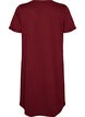 Chemise de nuit &agrave; manches courtes en coton biologique, Bordeaux fonc&eacute;, Packshot image number 1