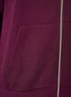 Kapuzensweatshirt mit Rei&szlig;verschluss und Taschen, Lila, Packshot image number 3