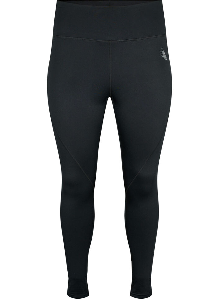 Trainingstights mit Fleecefutter, Schwarz, Packshot image number 0