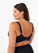 Bikini-BH mit B&uuml;gel und Drapierung, Schwarz, Model image number 1