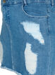 Eng anliegender Jeansrock mit Schlitz, Blue denim, Packshot image number 2