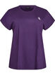 Einfarbiges Trainings-T-Shirt, Lila, Packshot image number 0