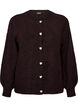 Cardigan avec boutons en forme de c&oelig;ur, Marron, Packshot image number 0