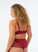 Soutien-gorge embo&icirc;tant avec dentelle et doubles bretelles, Noir, Model image number 2