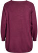 Blouse en maille avec boutons sur le c&ocirc;t&eacute;, Bordeaux, Packshot image number 1