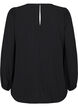 Bluse mit Silberglitzer, Schwarz, Packshot image number 1