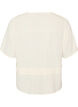 Bluse mit Struktur und Taillenbindung, Vanille, Packshot image number 1