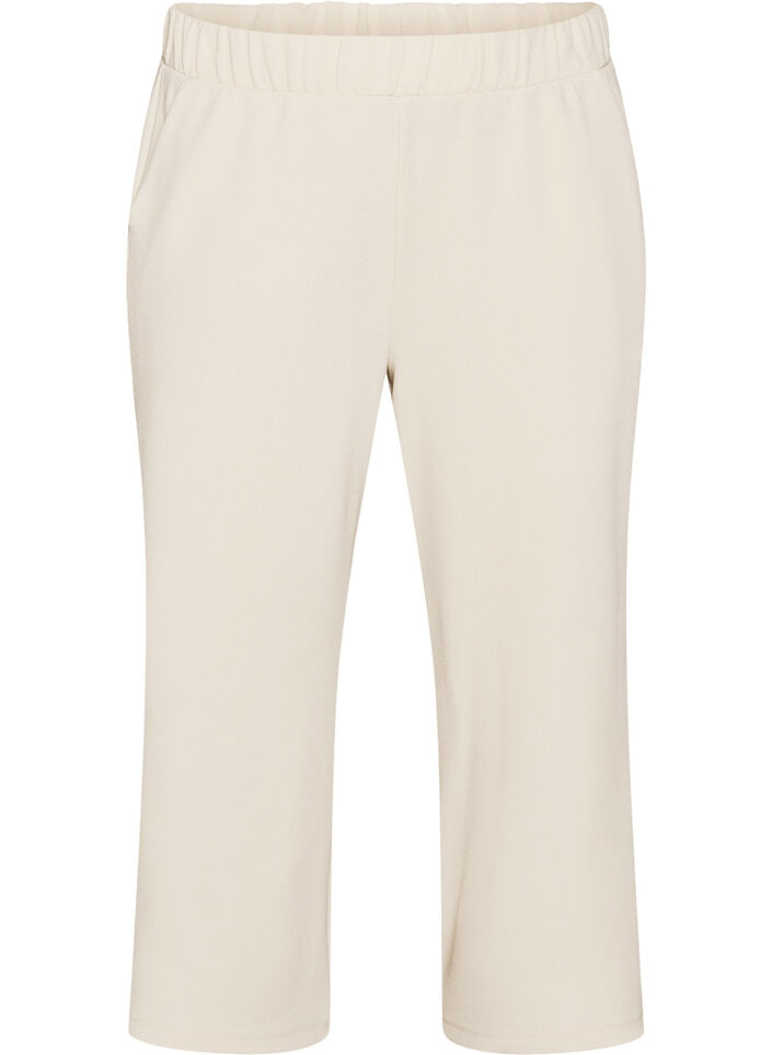 7/8 Hose mit lockerer Passform, Beige, Packshot image number 0