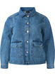Hemdjacke aus Denim mit Taschen, Blue Denim, Packshot image number 0