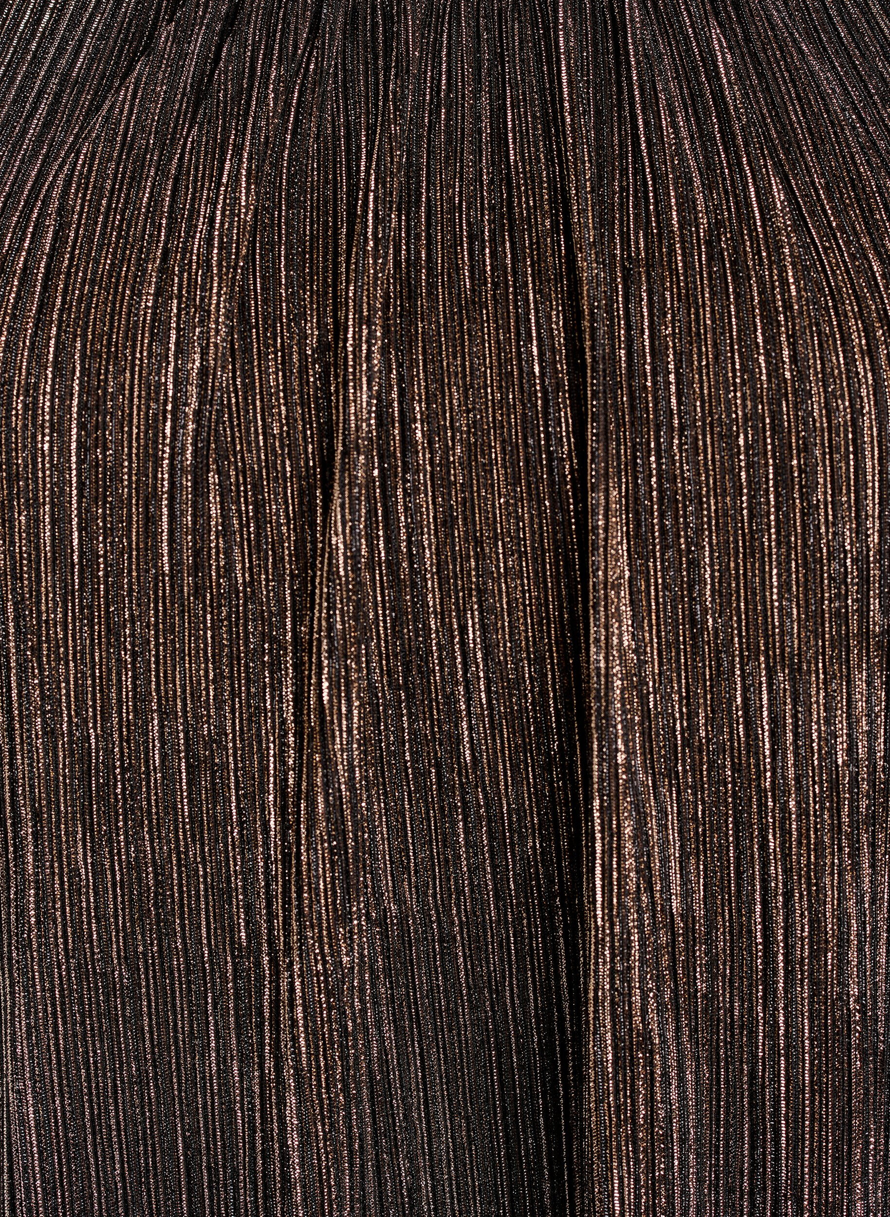 Zizzi Partybluse mit Glitzerstreifen und langen &Auml;rmeln, Schwarz, Packshot image number 2