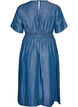 Midikleid in Jeans-Optik mit Gummizug in der Taille, Blau, Packshot image number 1