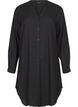 Lange Bluse aus Leinen und Viskose, Schwarz, Packshot image number 0
