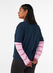 T-Shirt mit sportlichem Lagenlook, Blau, Model image number 2