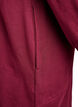 Lange Sweatjacke aus Baumwolle mit Kapuze, Dunkles Bordeaux, Packshot image number 3