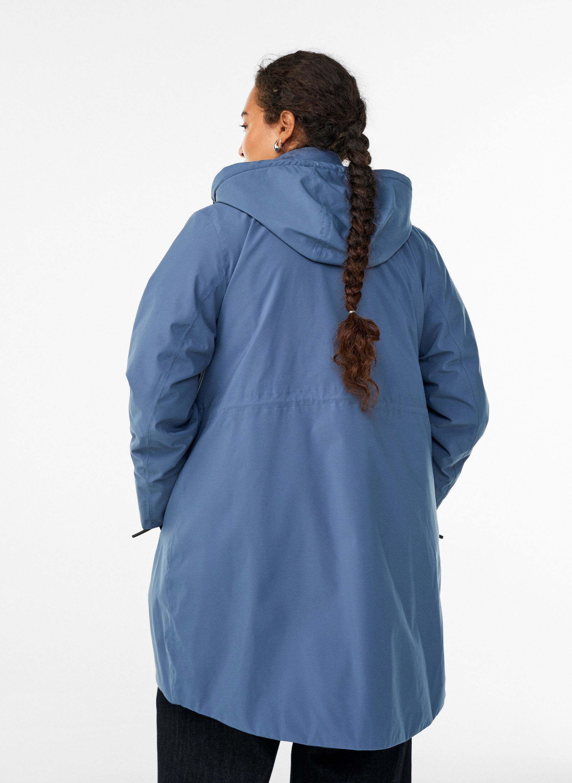 Zizzi Parka d'hiver fonctionnelle et rembourr&eacute;e, Bleu, Model image number 2