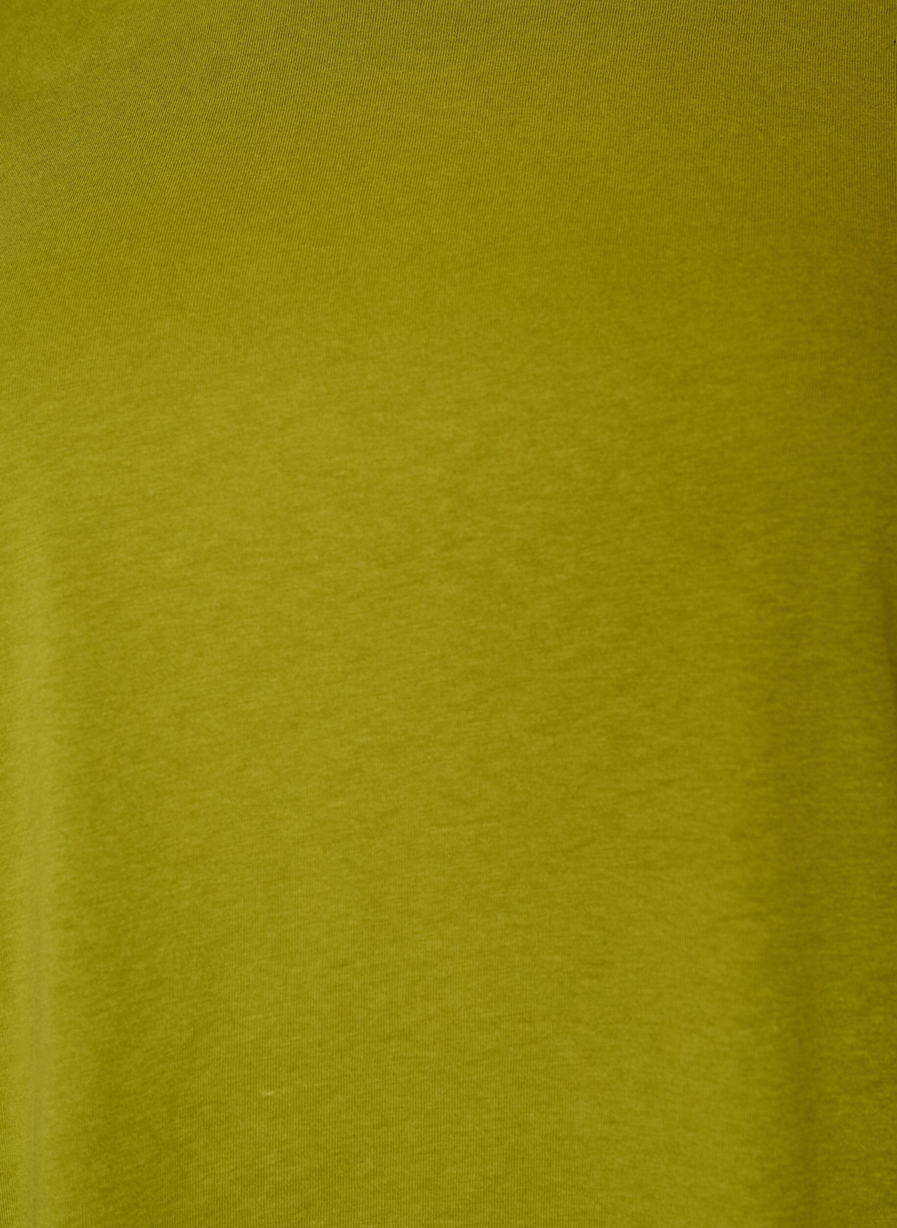 Zizzi Basic cotton T-shirt with round neck, Green, Packshot image number 2