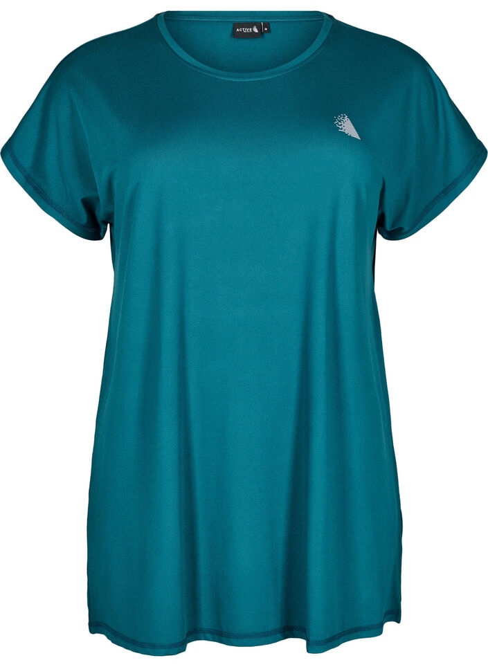 T-shirt long de sport, Vert, Packshot image number 0