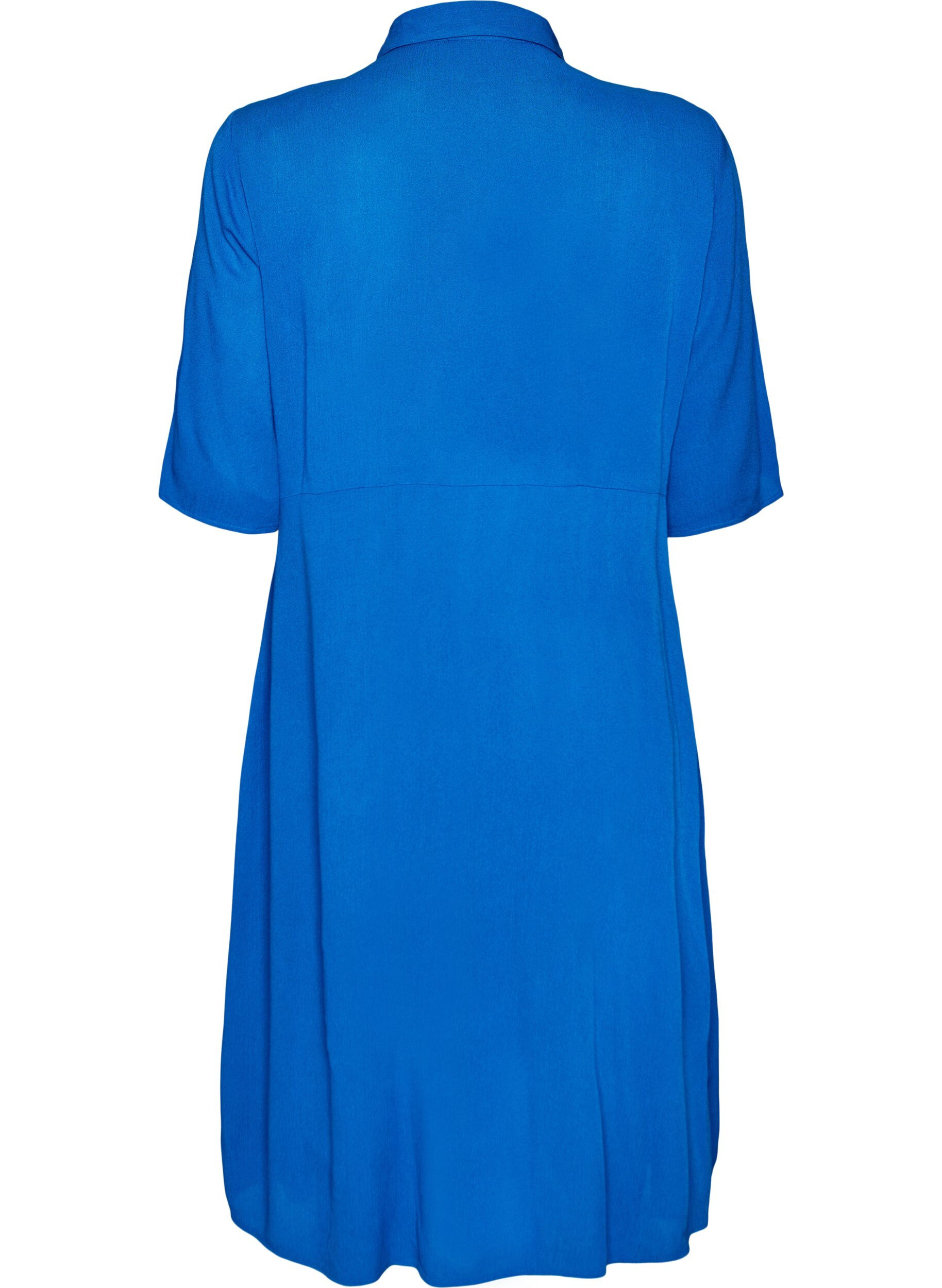 ZizziMidikleid mit kurzen &Auml;rmeln, Blau, Packshot image number 1