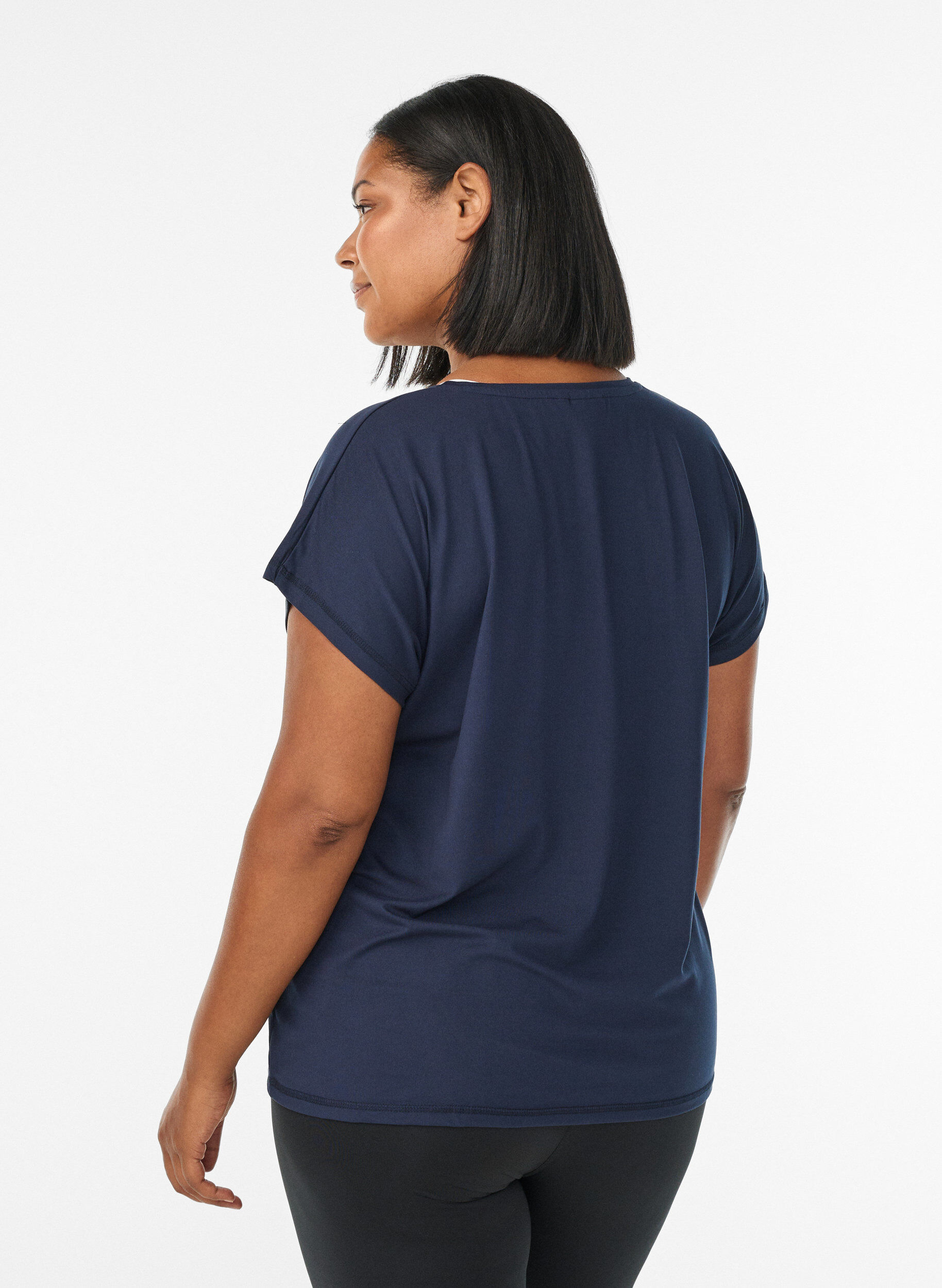 Zizzi T-shirt, Bleu, Model image number 2