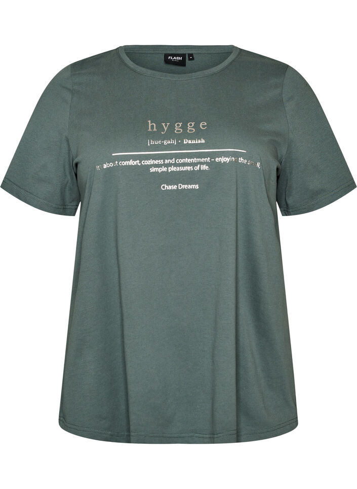 T-shirt imprim&eacute;, Vert, Packshot image number 0