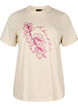 T-shirt en coton avec imprimé, Beige, Packshot image number 0