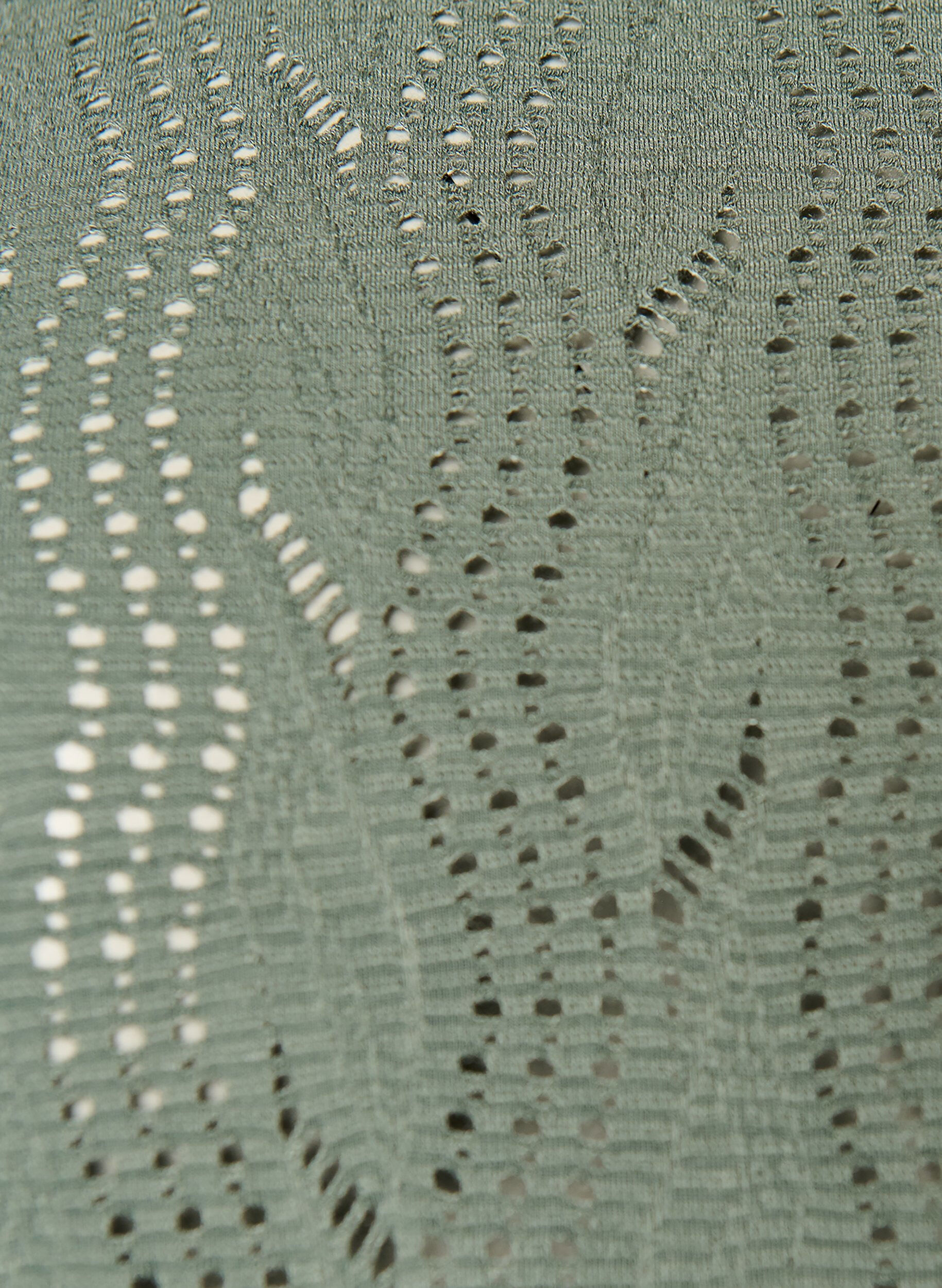 Zizzi T-shirt en jersey avec broderie ajour&eacute;e, Vert fonc&eacute;, Packshot image number 2