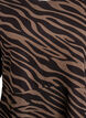 Robe à manches longues avec col rond et imprimé zèbre, Walnut Zebra, Packshot image number 2