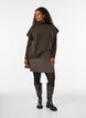 Gilet en maille &agrave; col roul&eacute;, Marron, Model image number 1