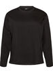 T-shirt Basic avec manches longues, Noir, Packshot image number 0