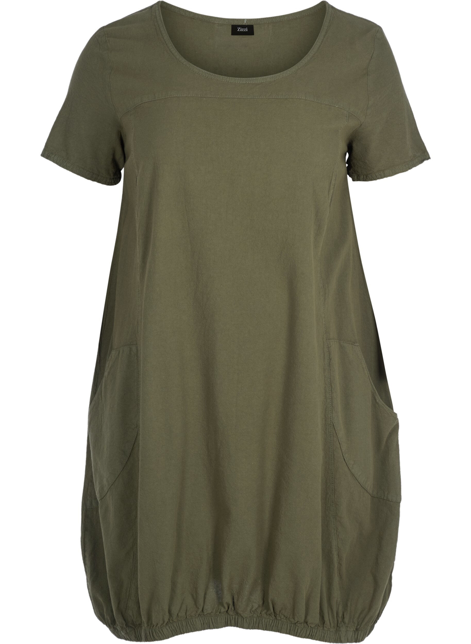 Kurzarm Kleid aus Baumwolle