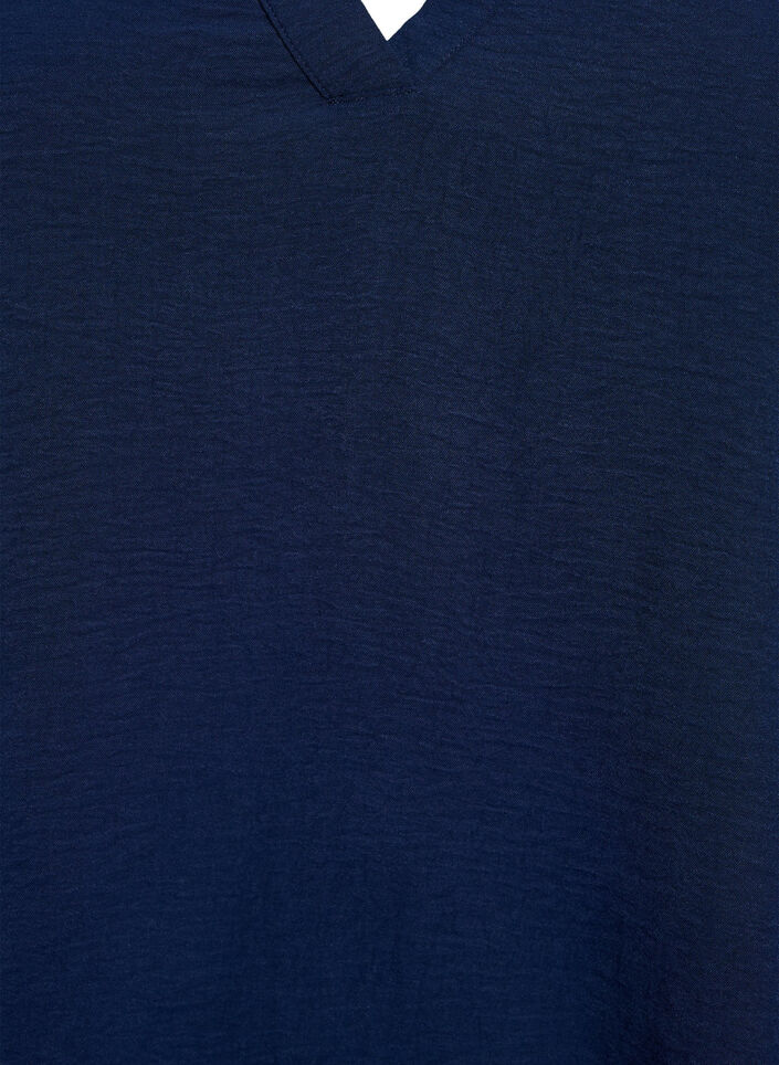  Bluse mit 3/4-&Auml;rmeln, Blau, Packshot image number 2