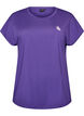 Einfarbiges Trainings-T-Shirt, Lila, Packshot image number 0