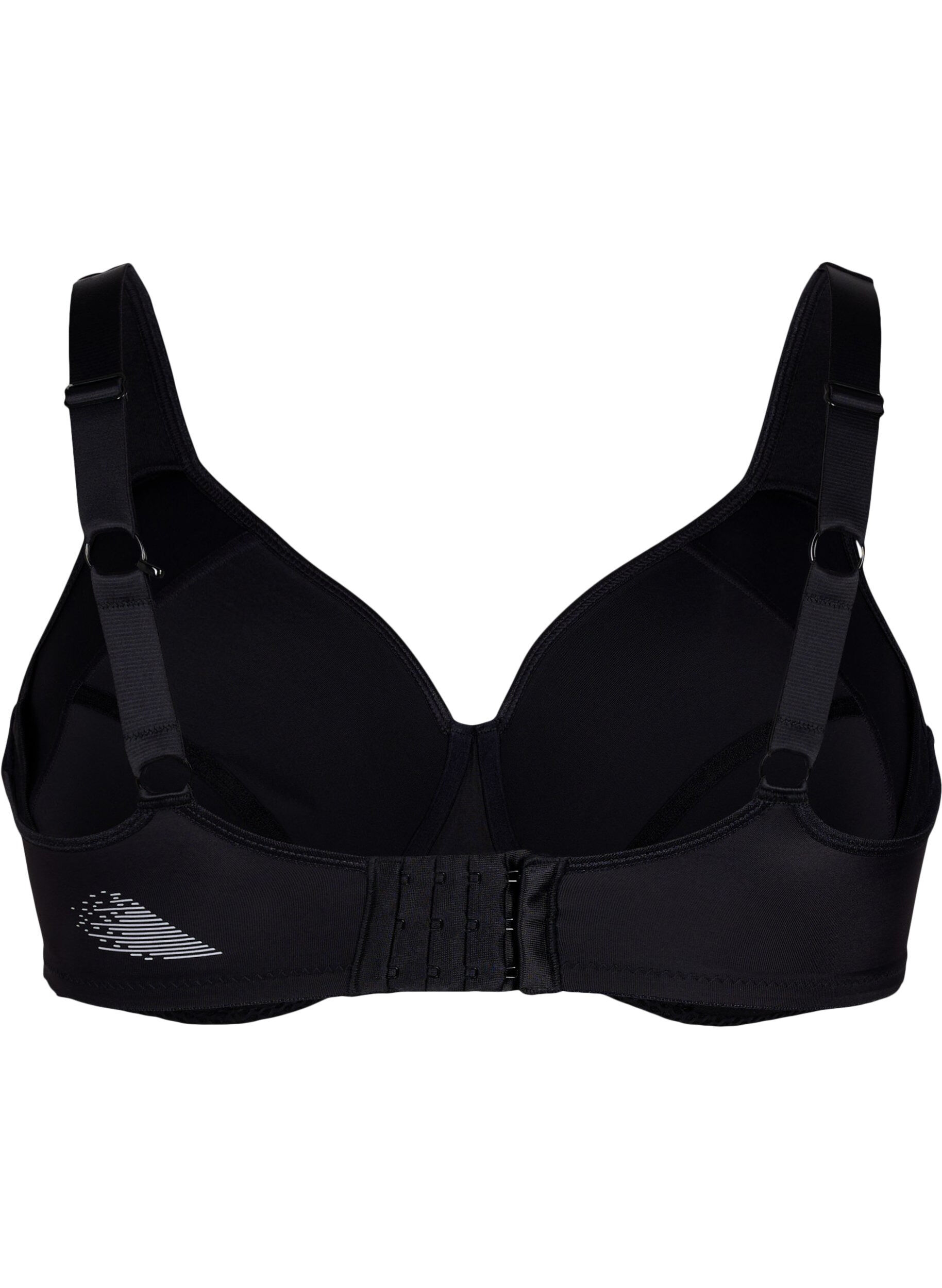 Zizzi CORE, HIGH SUPPORT WIRE BRA - Sport-BH mit B&uuml;gel, Schwarz, Packshot image number 1