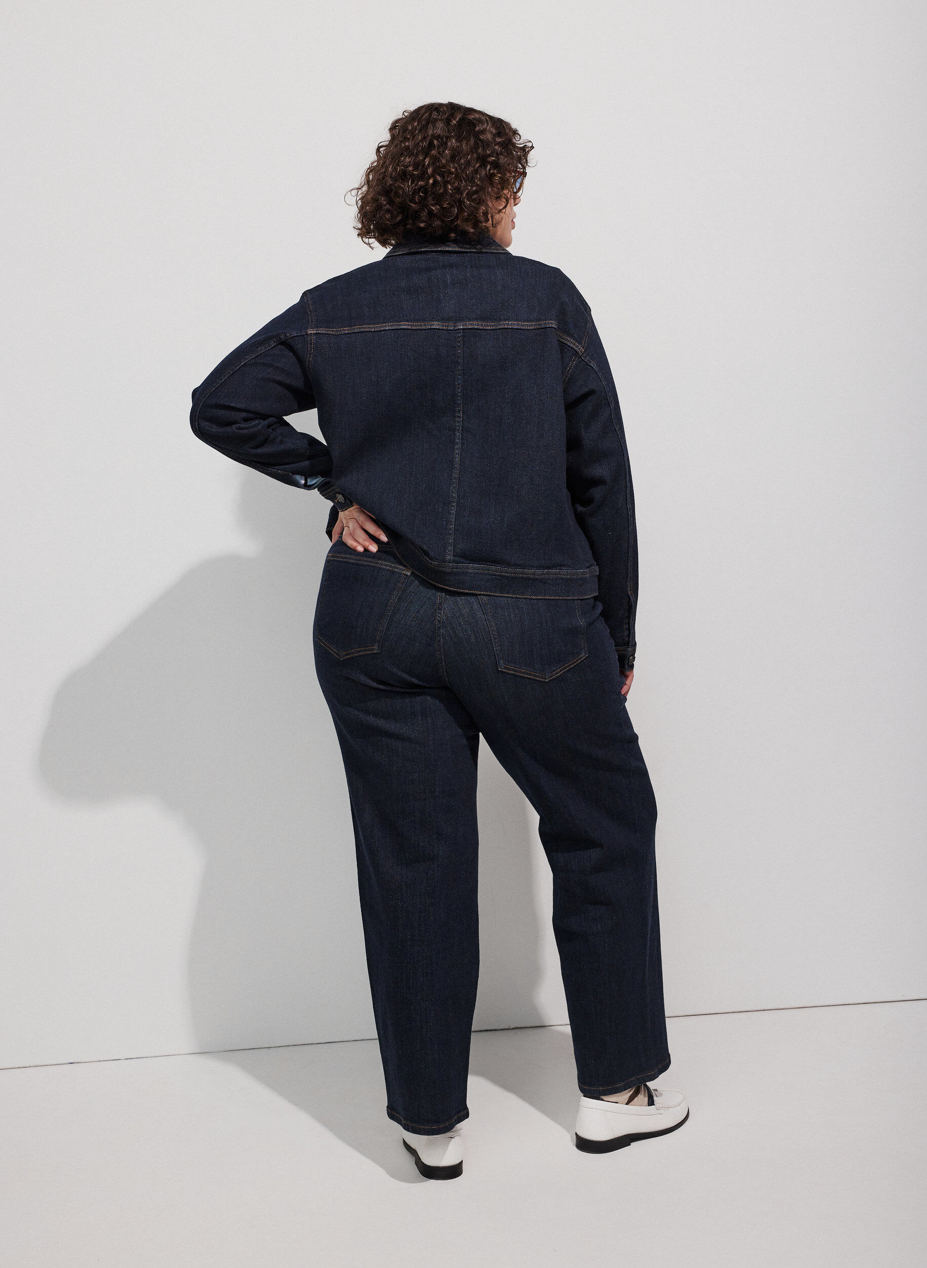 ZizziJean Kiana coupe droite taille haute, Bleu, Model image number 2
