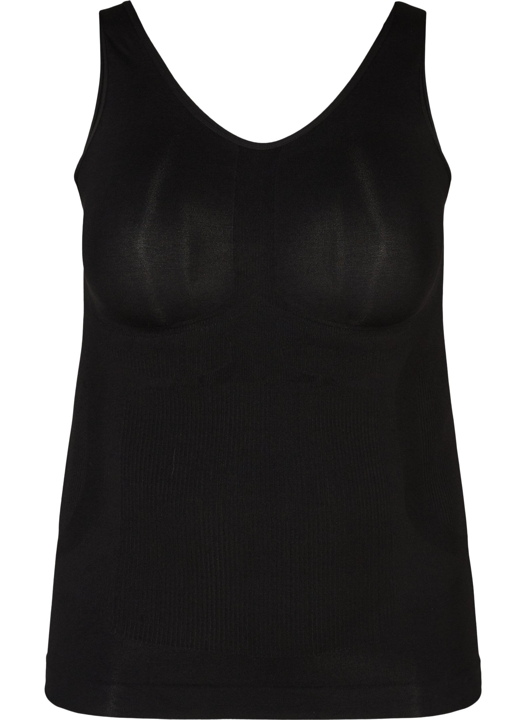 ZizziShapewear Top mit breiten Tr&auml;gern, Schwarz, Packshot image number 0