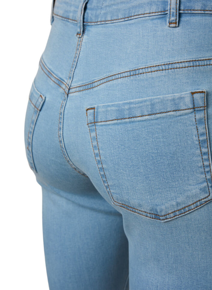 Ellen Bootcut-Jeans mit hoher Taille, Blau, Packshot image number 3