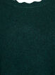 Strickbluse mit Wellenkante, Grün, Packshot image number 2
