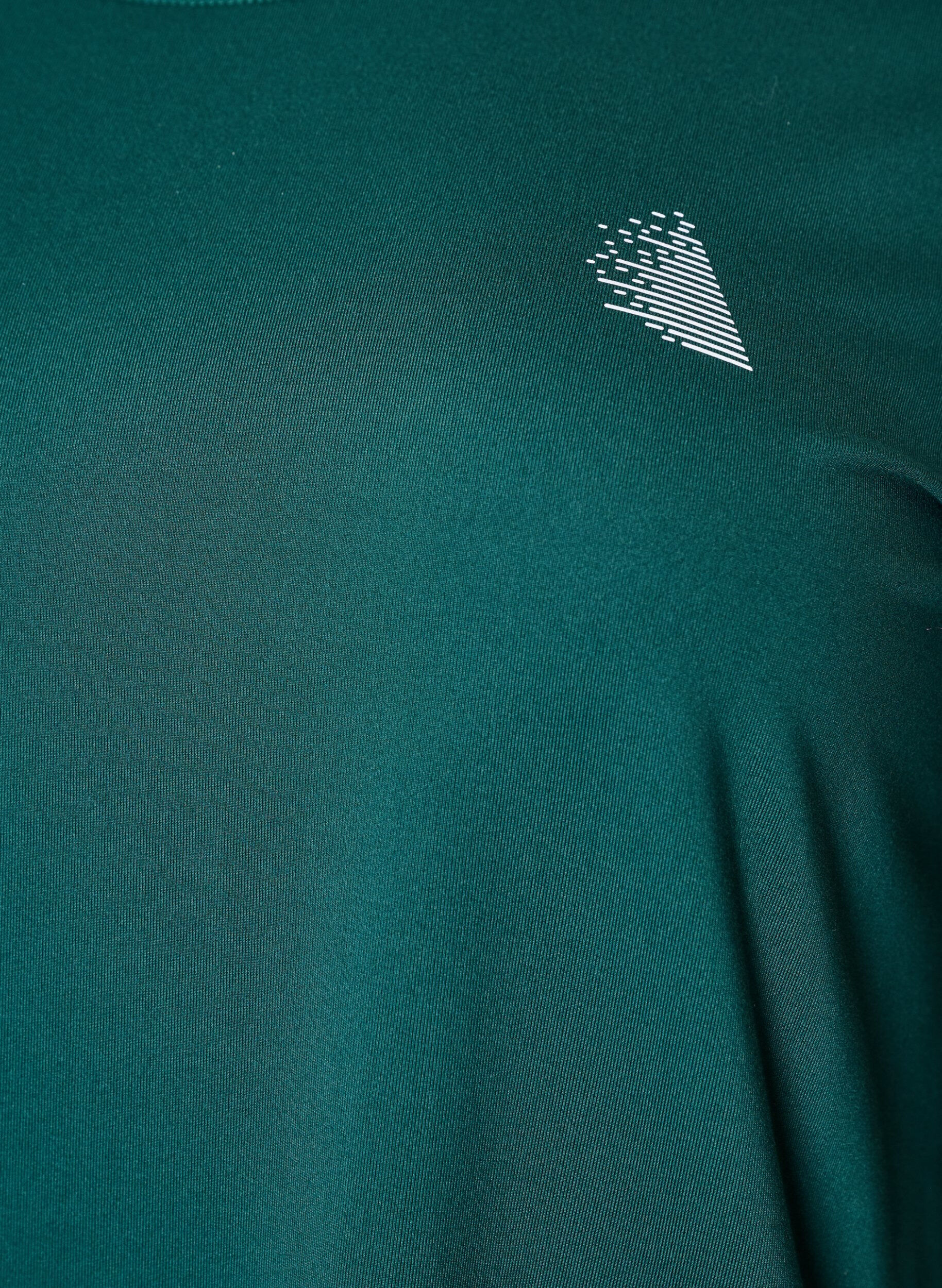 ZizziSports top with 3/4 sleeves, Vert fonc&eacute;, Packshot image number 2