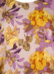 Künstlerbluse mit Blumenmuster, Purple Flower, Packshot image number 2