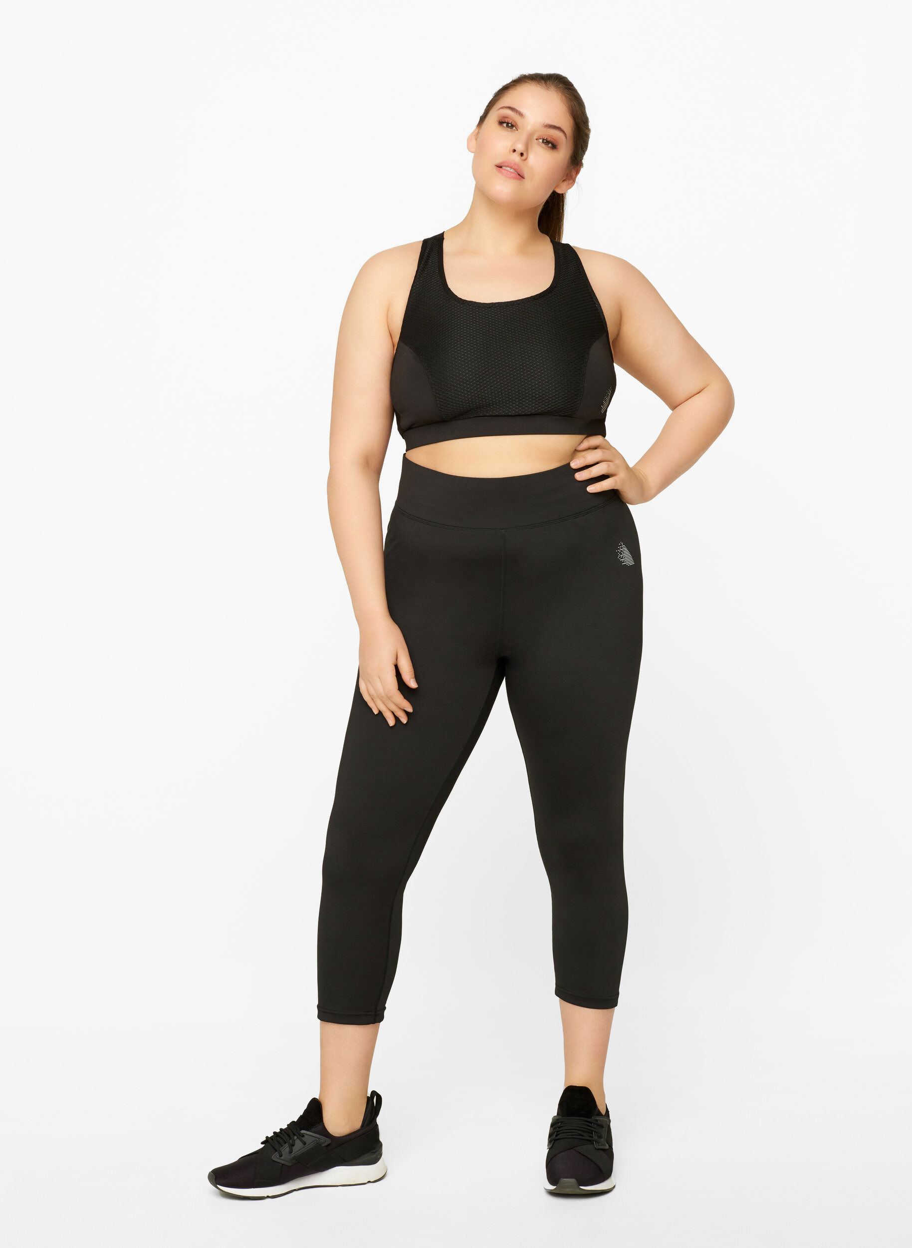 Zizzi 3/4-Trainingshose, Black, Model image number 3
