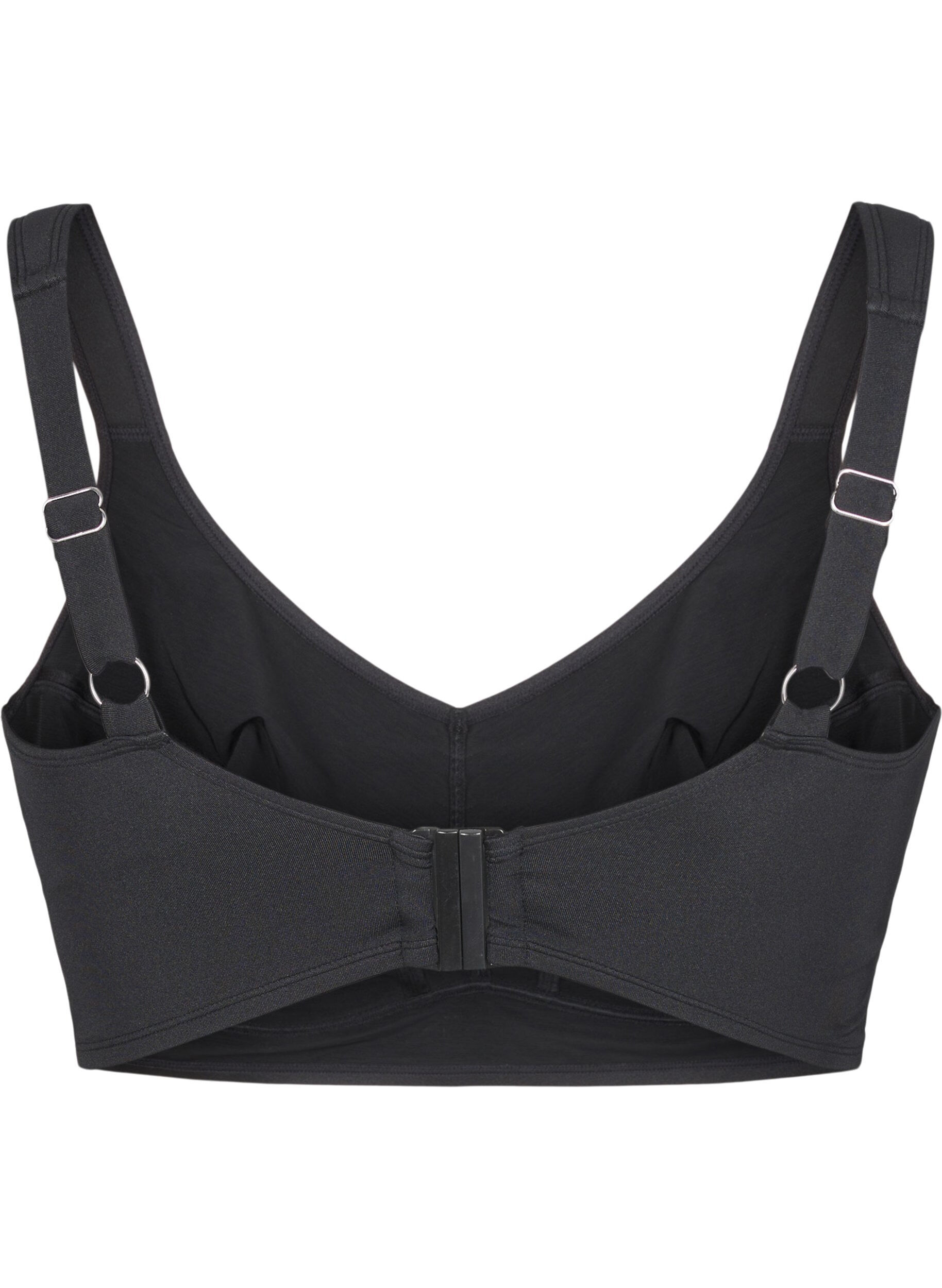 Zizzi Bikinioberteil mit voller Abdeckung, Schwarz, Packshot image number 1