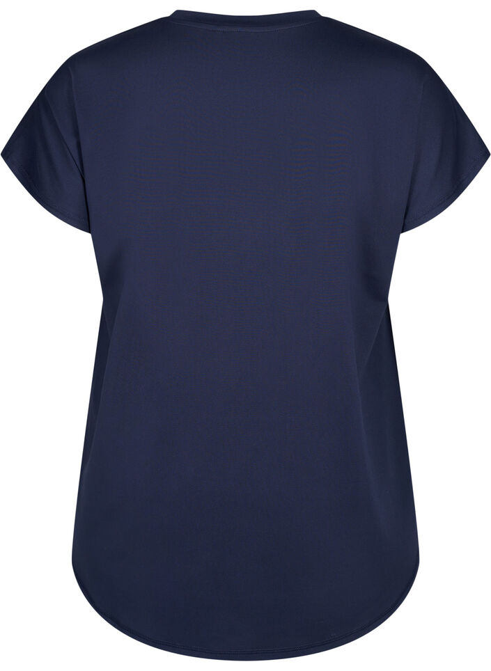 T-shirt de sport avec col en V, Night Sky, Packshot image number 1