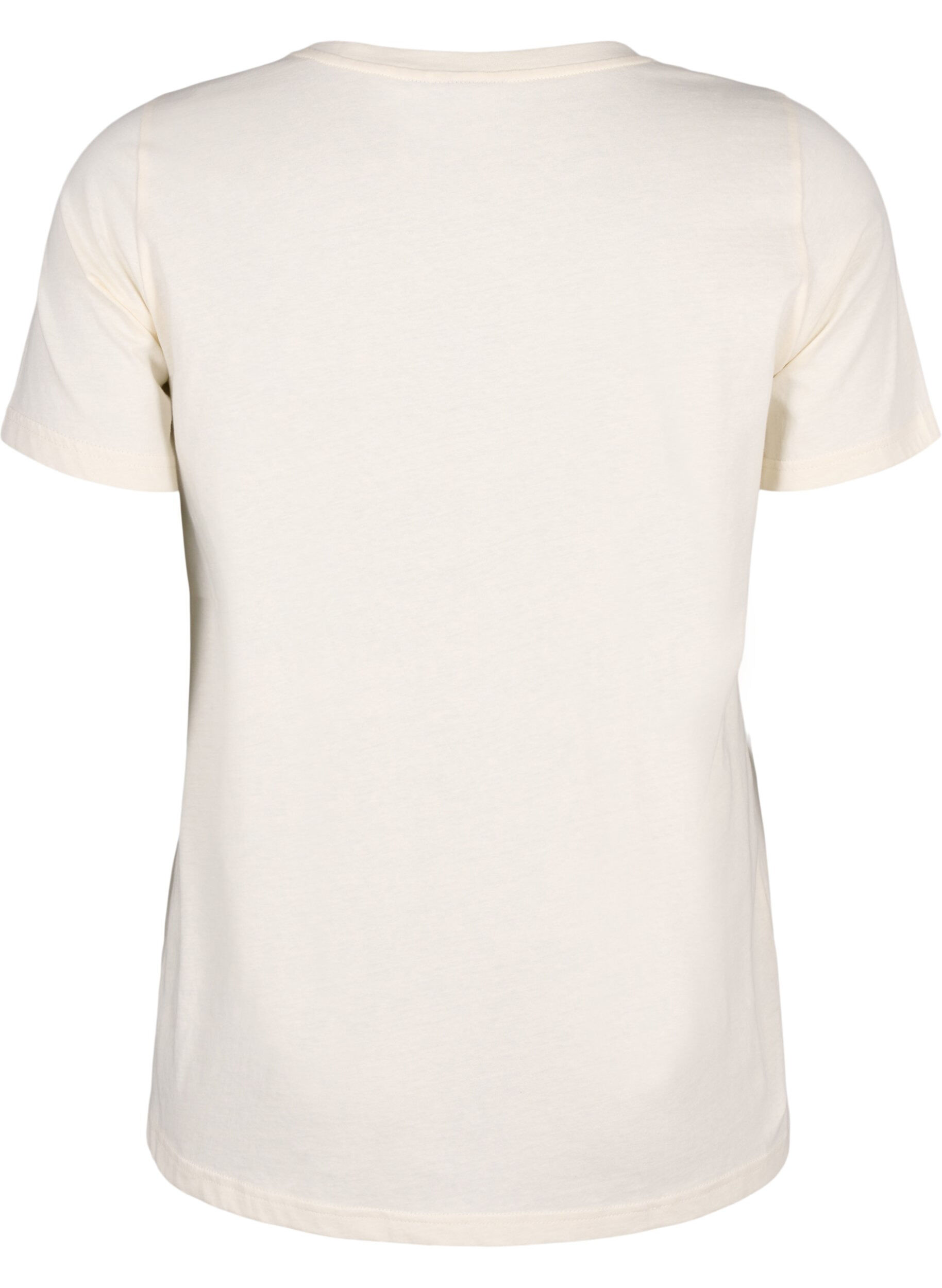 Zizzi T-Shirt aus Baumwolle mit Textaufdruck, Antique W. Alabama, Packshot image number 1