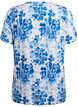 T-shirt avec imprim&eacute; floral, Bleu, Packshot image number 1
