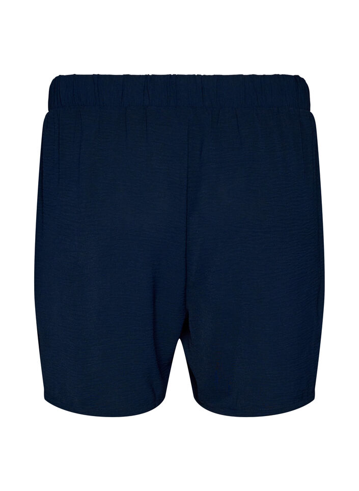 Kurze Hose mit Taschen und elastischem Bund, Blau, Packshot image number 1