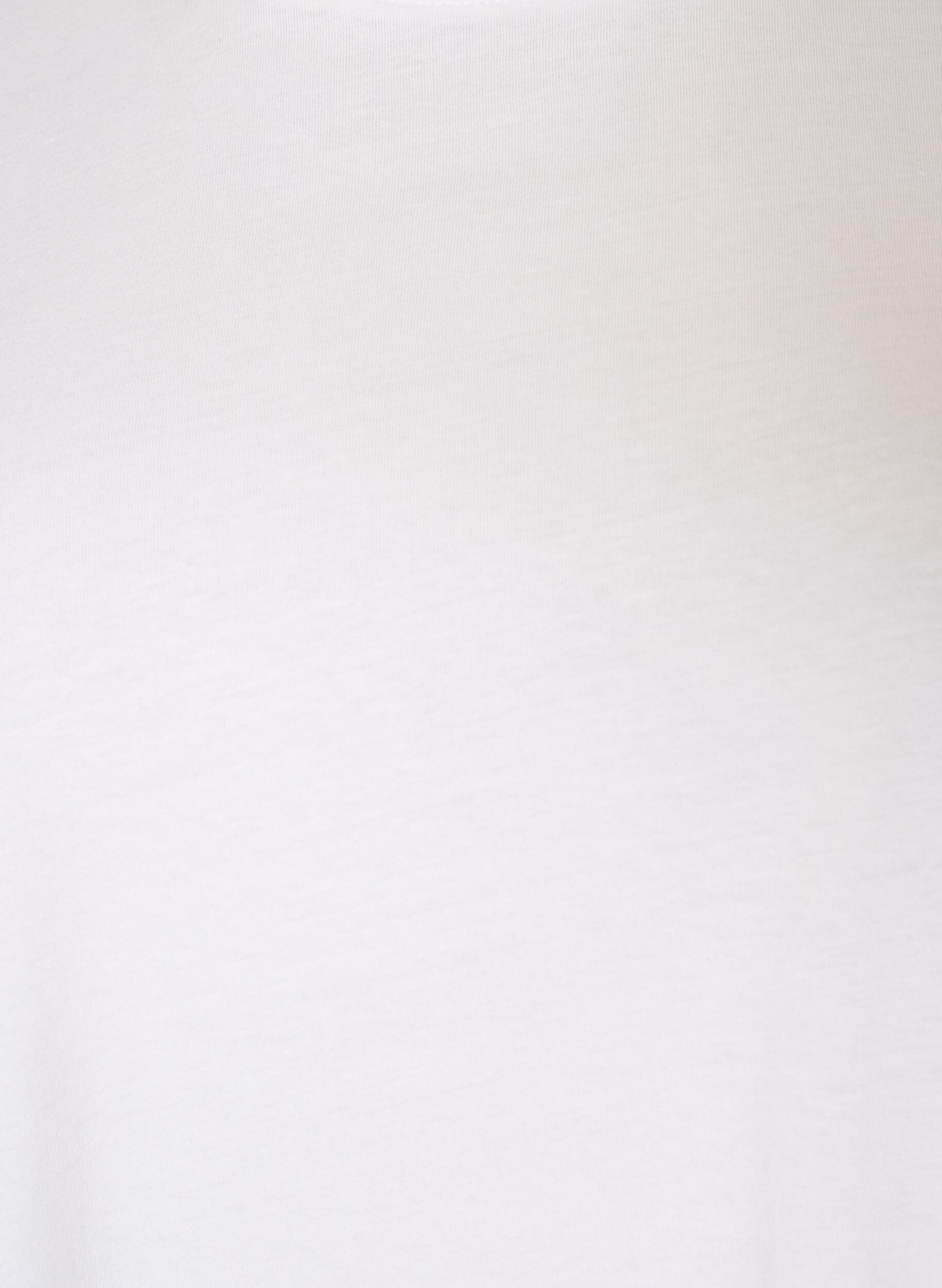 ZizziT-shirt en coton avec texte brod&eacute;, Blanc, Packshot image number 2