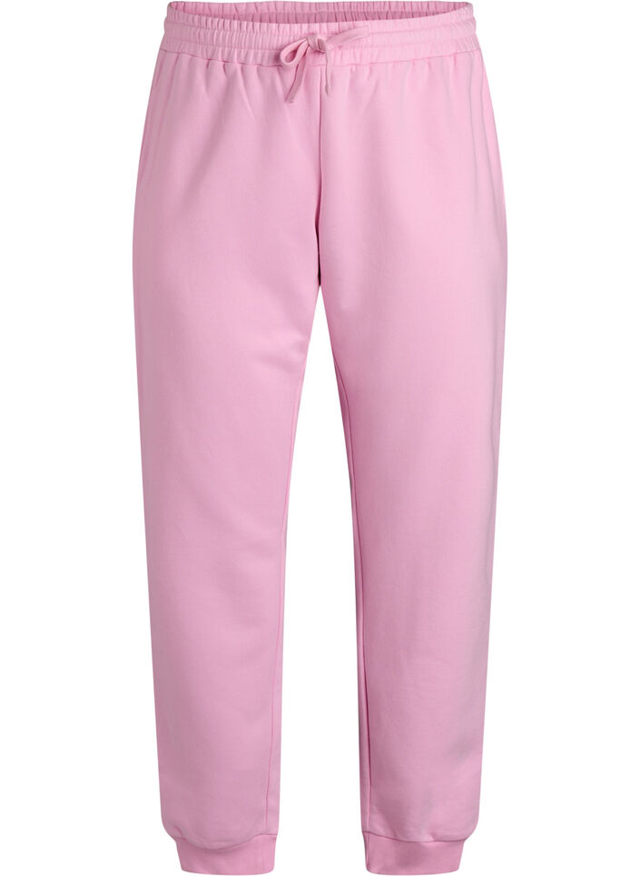 Pantalons de survêtement taille haute, Rose, Packshot image number 0