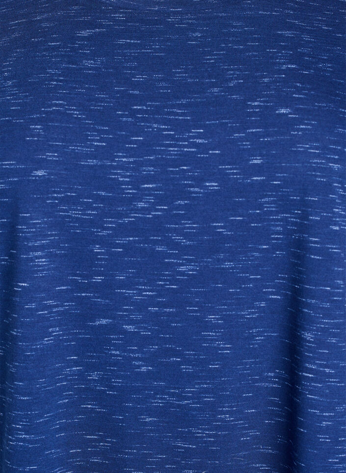 Lockerer Trainingstop mit kurzen &Auml;rmeln, Blau, Packshot image number 2