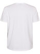 T-shirt en coton bio avec imprim&eacute; sur le devant, Blanc, Packshot image number 1