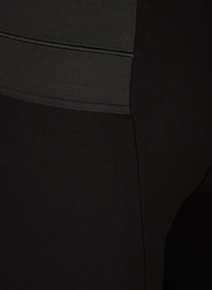 Leggings mit breitem Gummibund an der Taille, Schwarz, Packshot